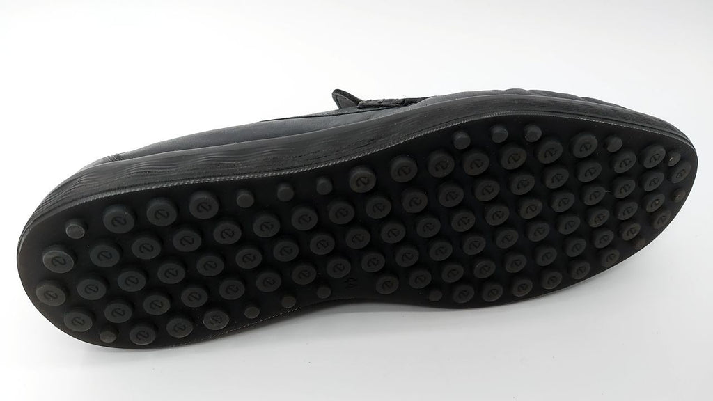 ECCO mens Lite Moc Classic Driving Style Loafer, Black Smooth, 10-10.5 US