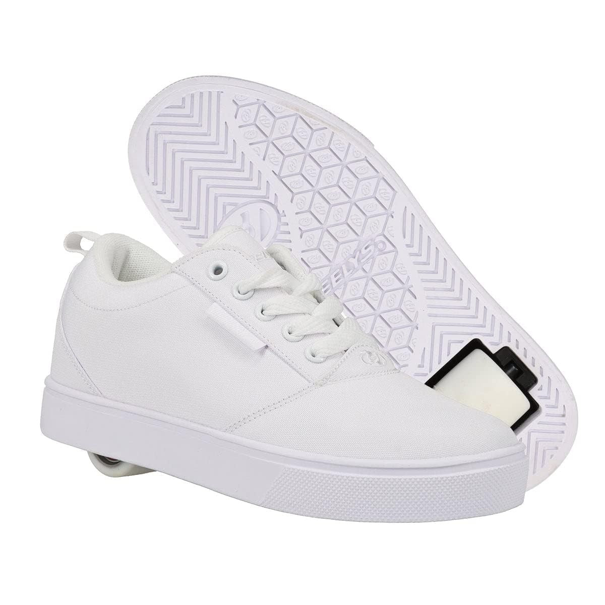 HEELYS Men's Wheeled Heeled Footwear Heel Shoe, White, 9