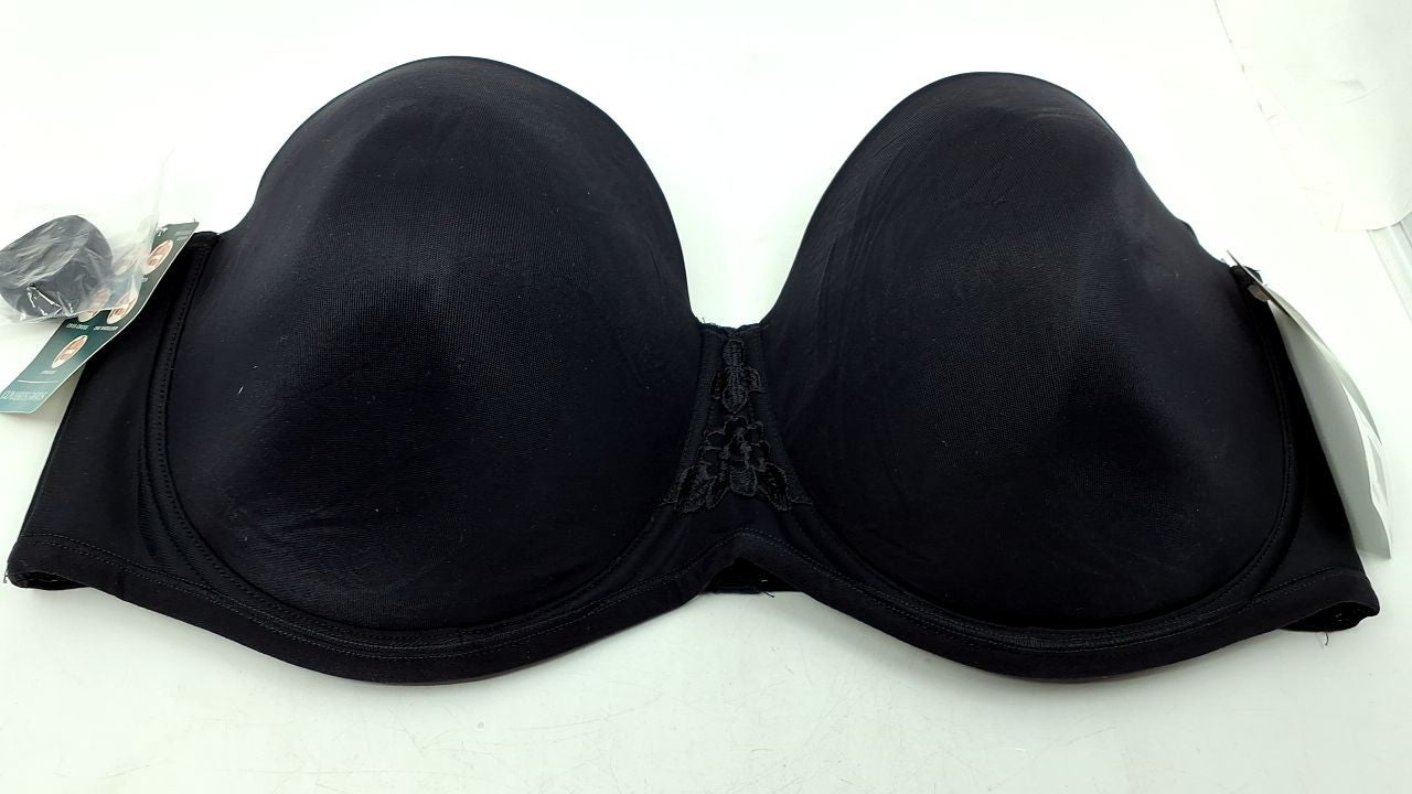 Beauty Back Strapless Bra 42DD Midnight Black 4-Way Stretch