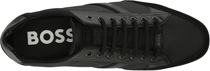 BOSS Black Low Top Sneaker 13 M US Slip Resistant Memory Foam