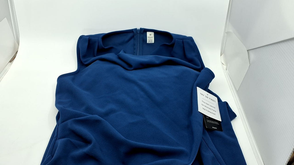 Grey Blue Bodycon Cocktail Dress M Sleeveless Formal Evening Dress