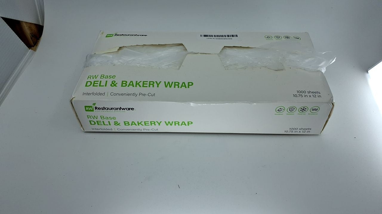 10.75 x 12 Inch Plastic Deli Sheets, 1000 Interfolded Wraps, Clear