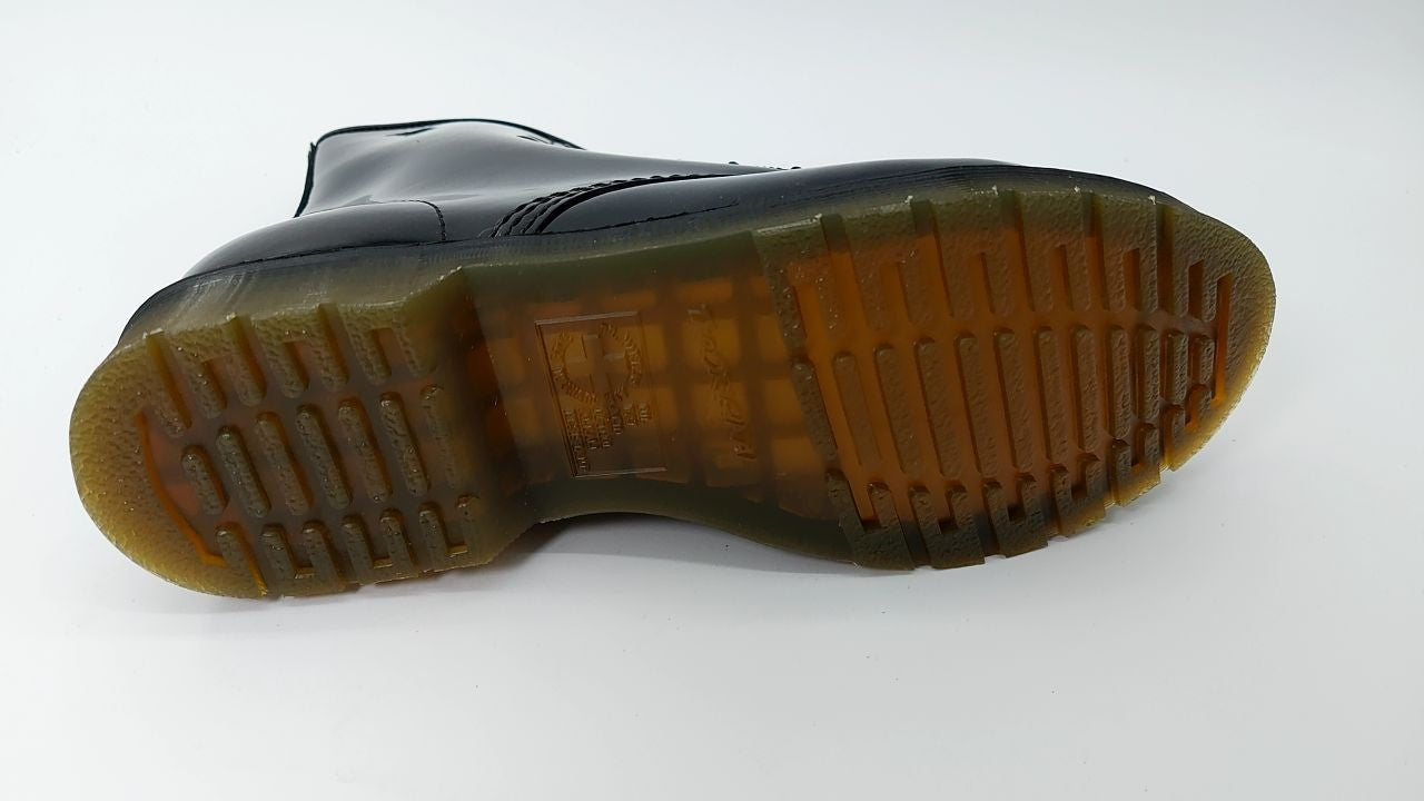 Dr. Martens Unisex 1490 Smooth Leather Boot, Black, 10 Women/9 Men