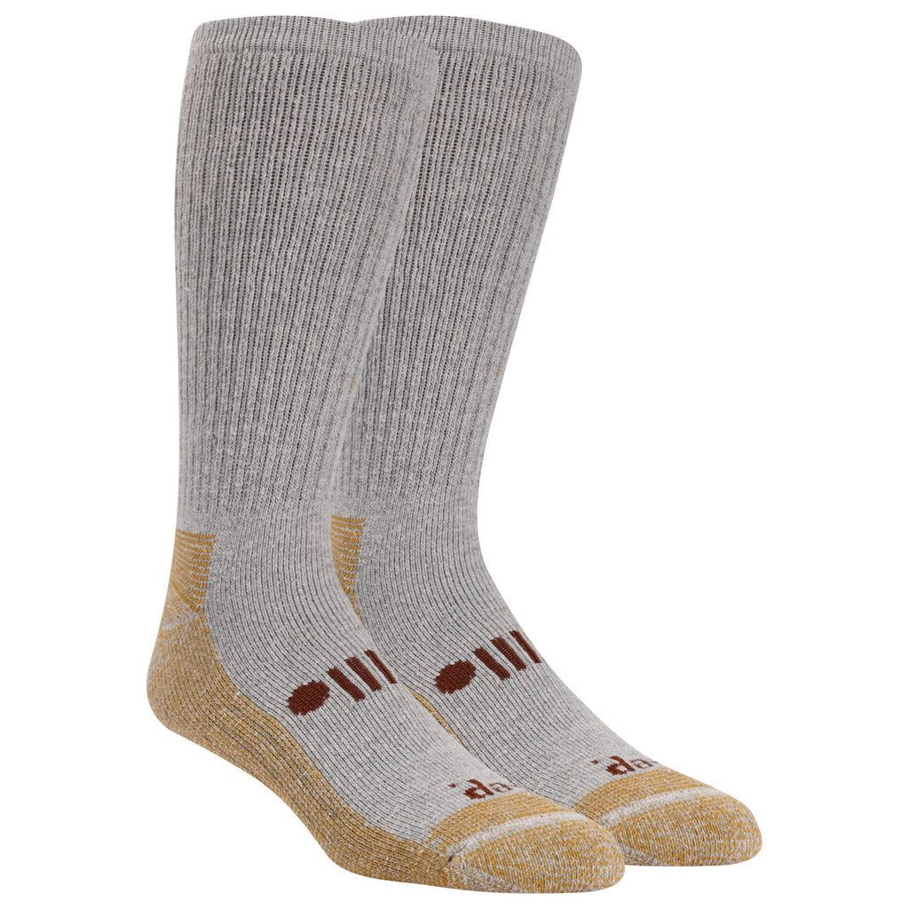 Jeep Men's OTC Cushioned Cotton Socks 2 Pair Pack Gray Size 12-15