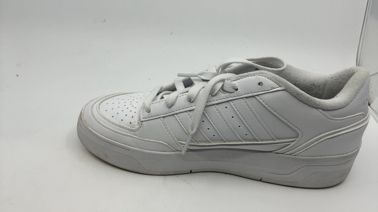 adidas Women's Break Start Bold Sneaker, White/White/White, 9