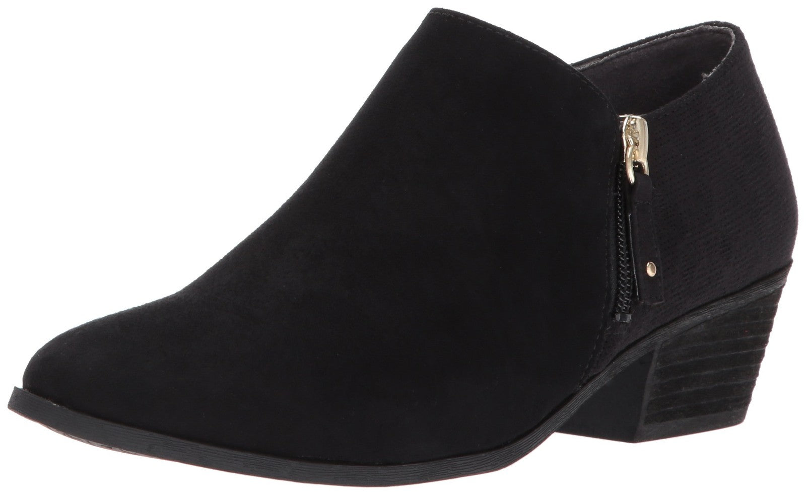 Dr. Scholl's Shoes Women's Brief Ankle Boot, Black Microfiber Suede, 10 W US