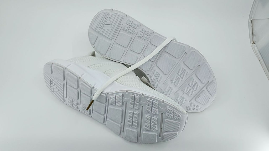 adidas Womens Swift Run White/White/Gold Metallic 8