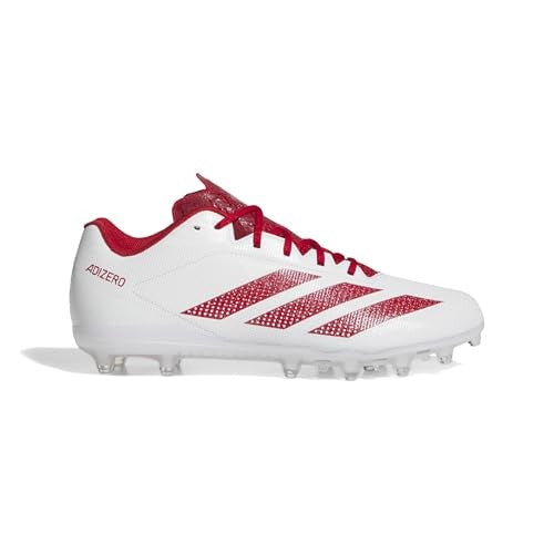 adidas Adizero Electric.2 Football Shoes, White/Power Red, Men's Size 8