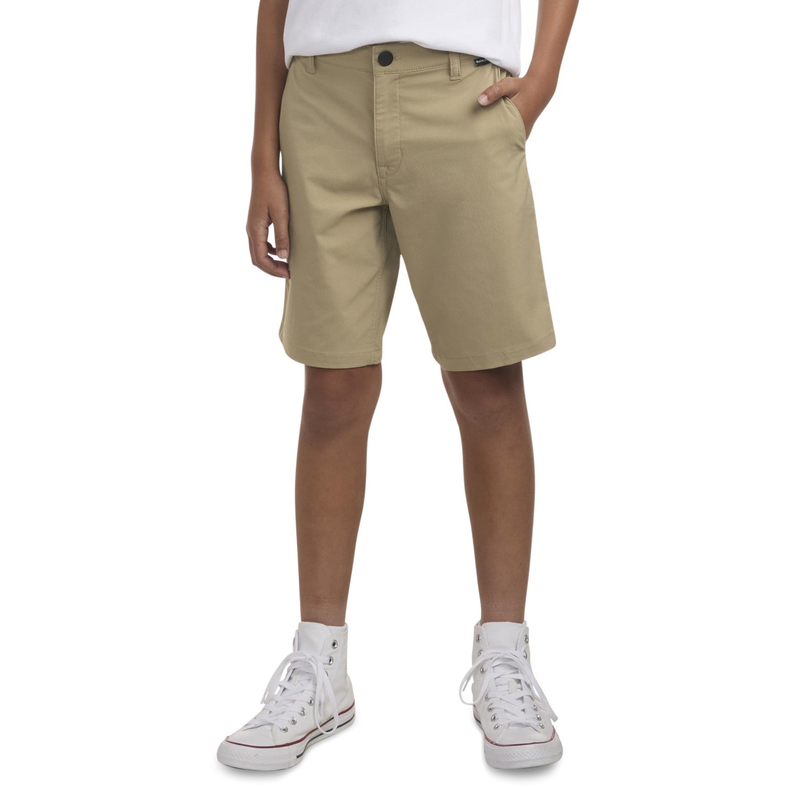 Hurley Boys' Dri-FIT Walk Shorts, Khaki, 12