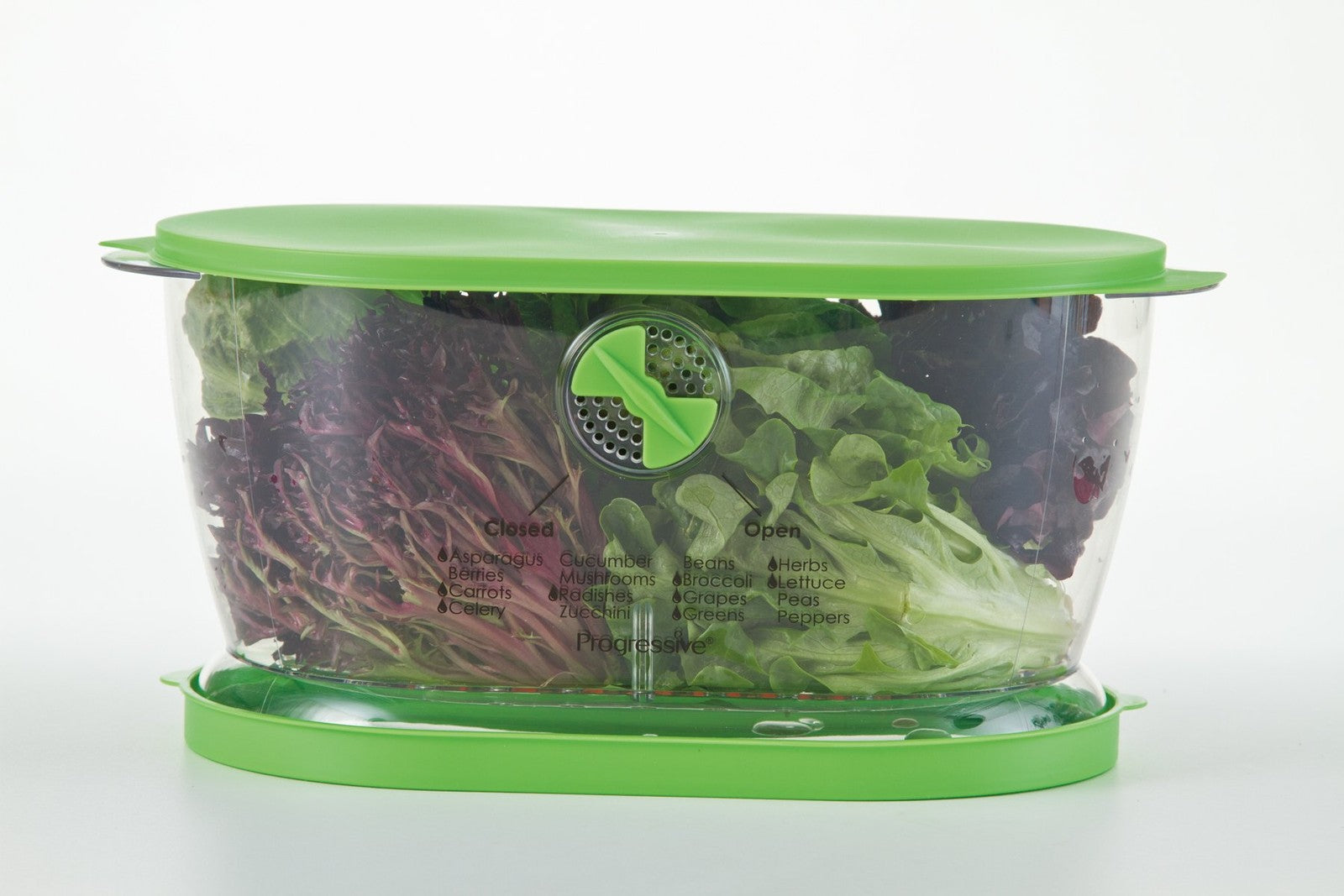 Progressive Lettuce Keeper Produce Storage Container, 4.7 Qt, Green