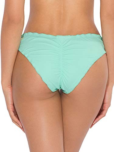 Smart & Sexy Women's Large Mint Chip Bikini Bottoms, Ruched Design