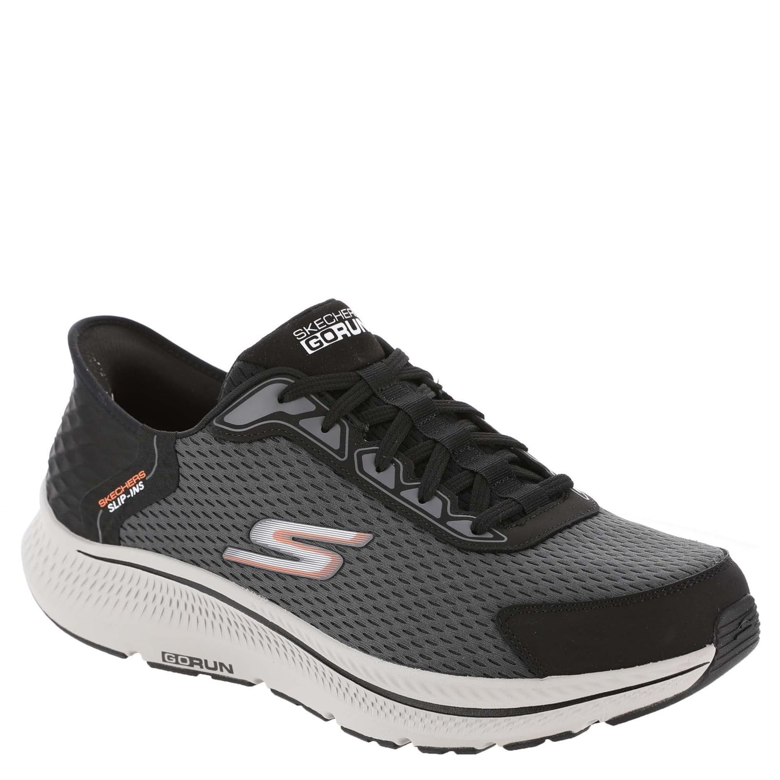 Skechers Slip-Ins Go Run Consistent 2.0 Sneaker, Black/Charcoal, 11.5