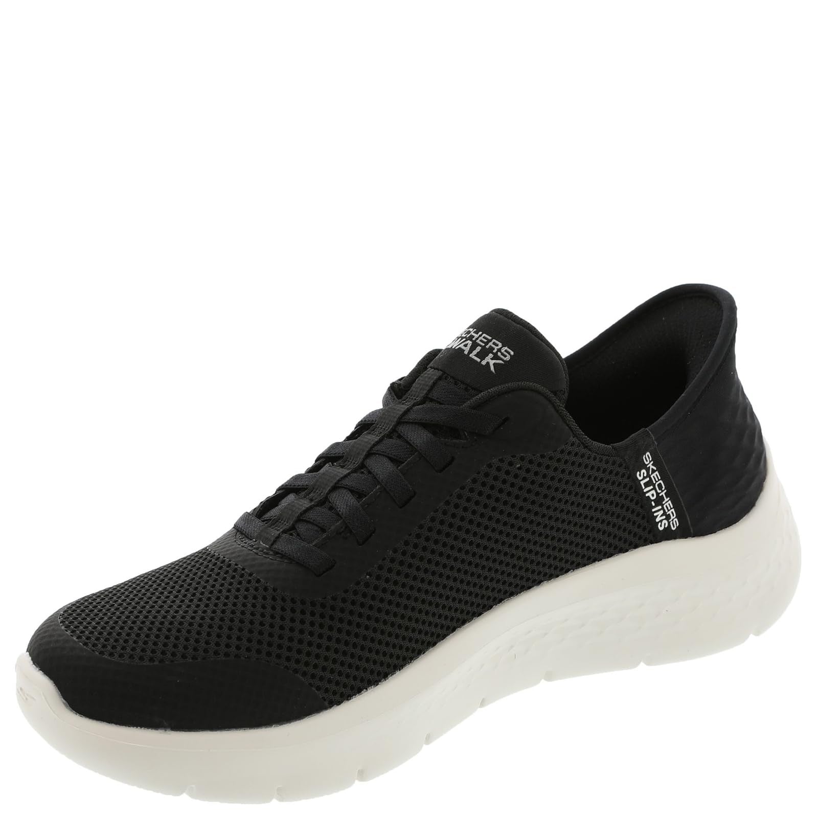 Women's Skechers Go Walk Flex Hands-Free Slip-Ins, Black/White, 10 US