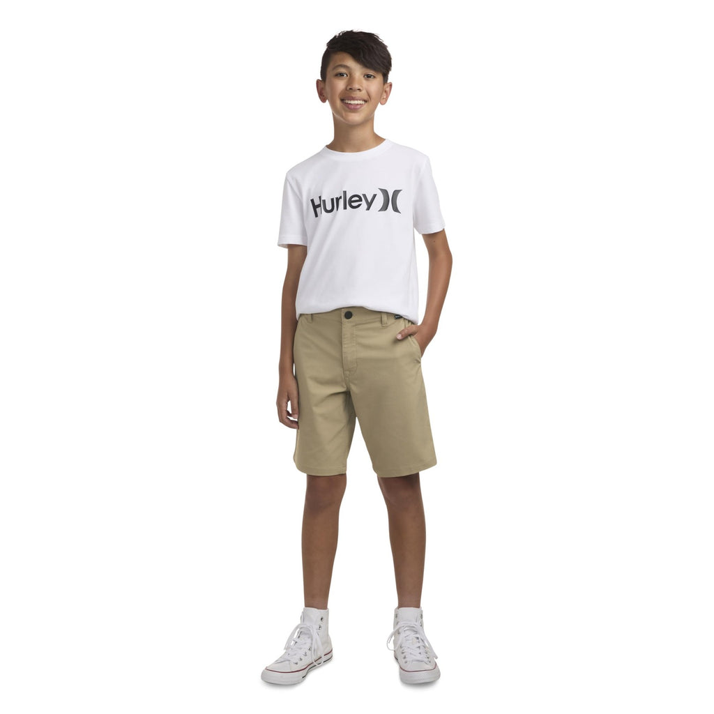 Hurley Boys' Dri-FIT Walk Shorts, Khaki, 12