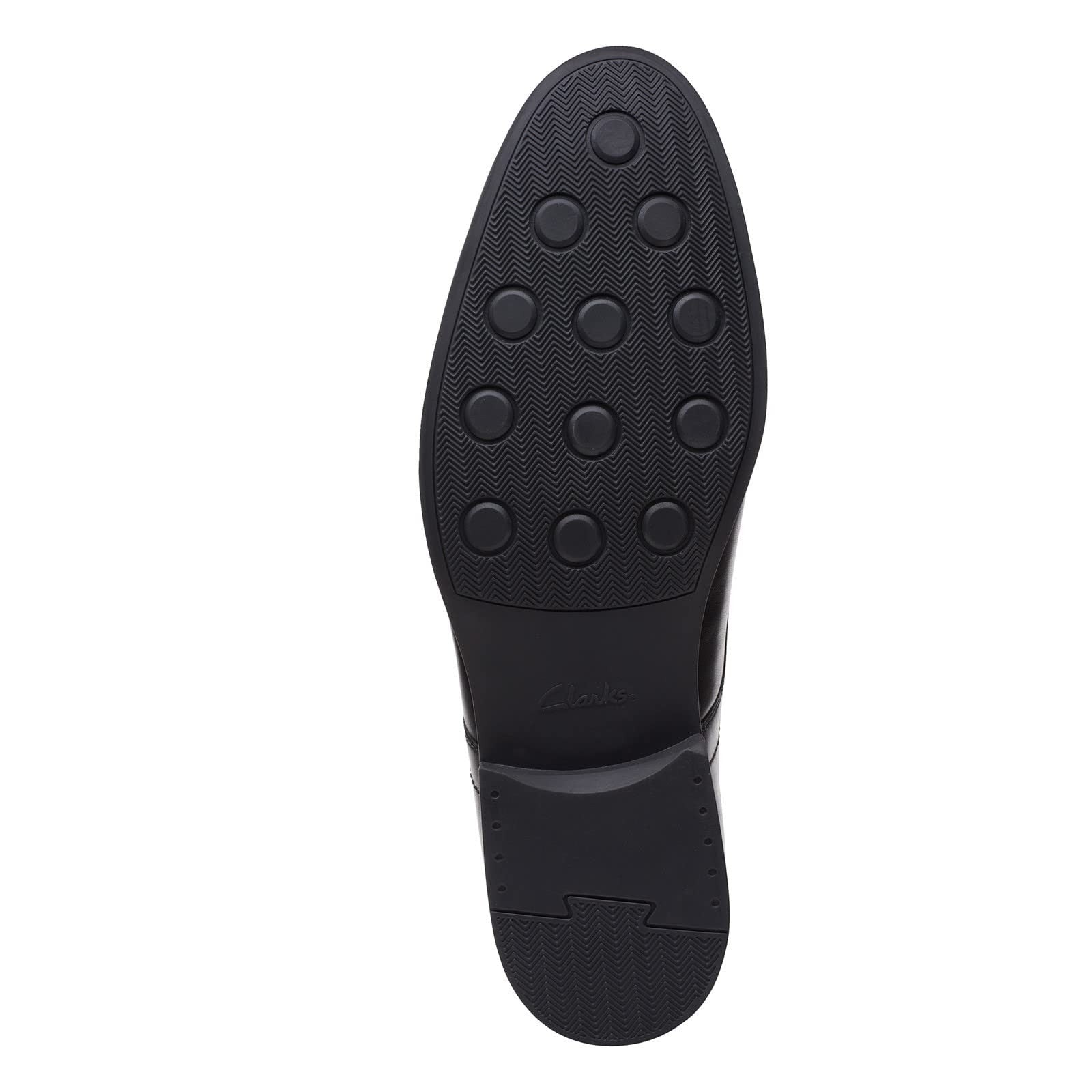 Clarks mens Whiddon Pace Oxford, Black Leather, 10 US