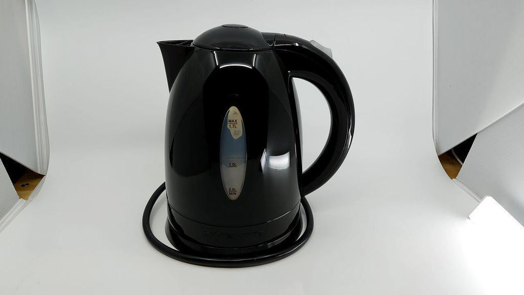 1.7L OVENTE Electric Kettle Black Auto Shut-Off & Boil-Dry Protection