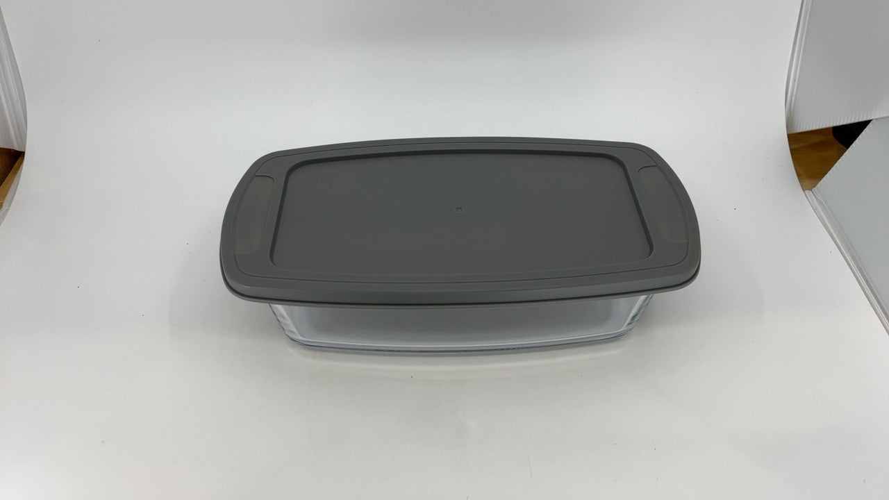 6 Piece Glass Loaf Pan Set w/ Lids - 1.9 QT/62oz - Oven & Microwave Safe