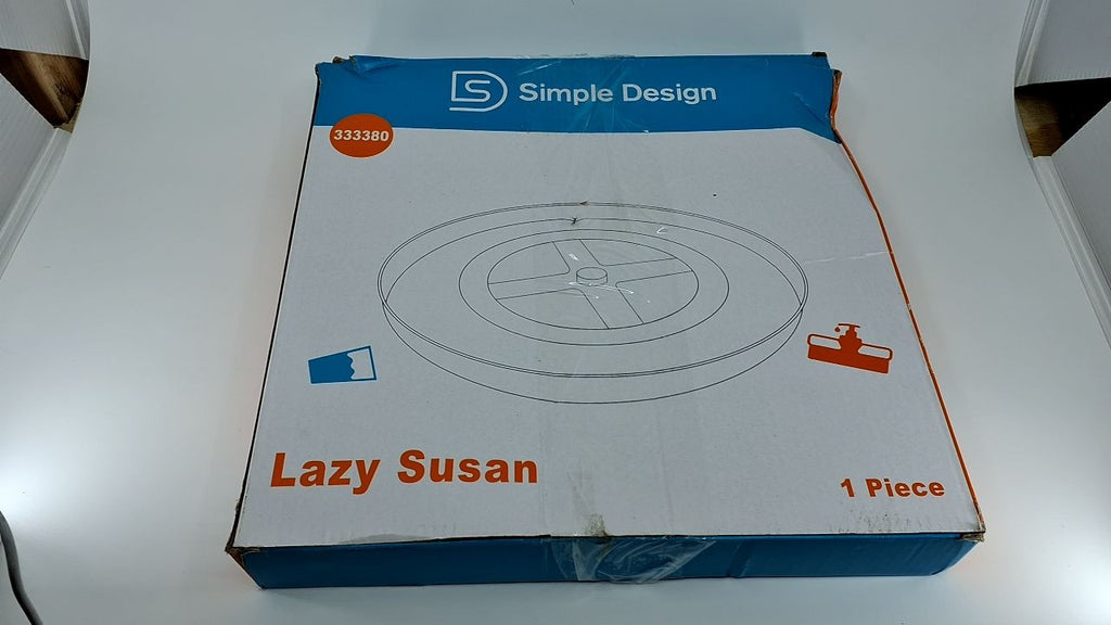 Heavy Duty 11.5 In Lazy Susan - Clear Plastic Organizer for Kitchen & Bath