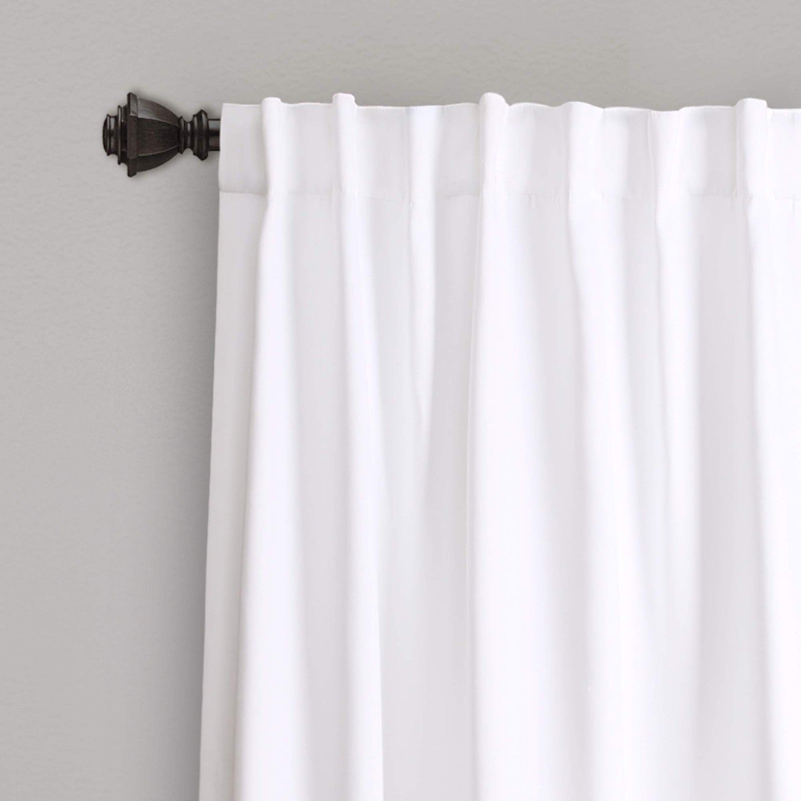 Zuri Flora Curtains 84x52, Yellow & Gray, Light Filtering, 2-Pc Set