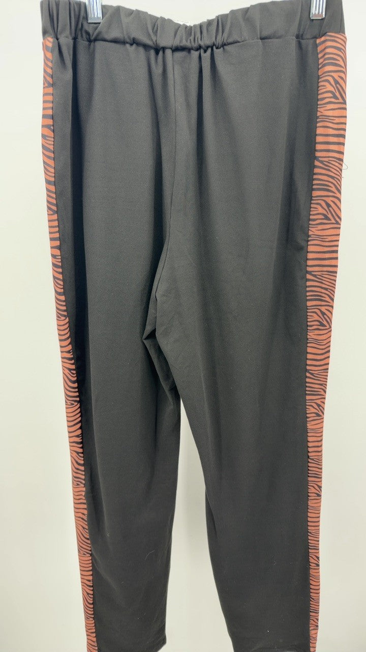 Zebra Print Top and Pants Set