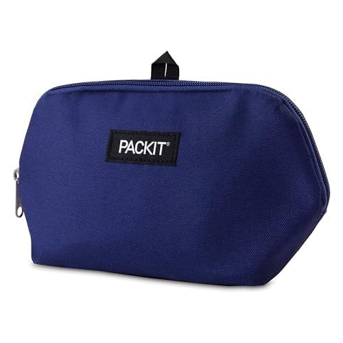 EcoFreeze Snack Bag, PackIt, True Blue, Foldable & Reusable, Zip Closure