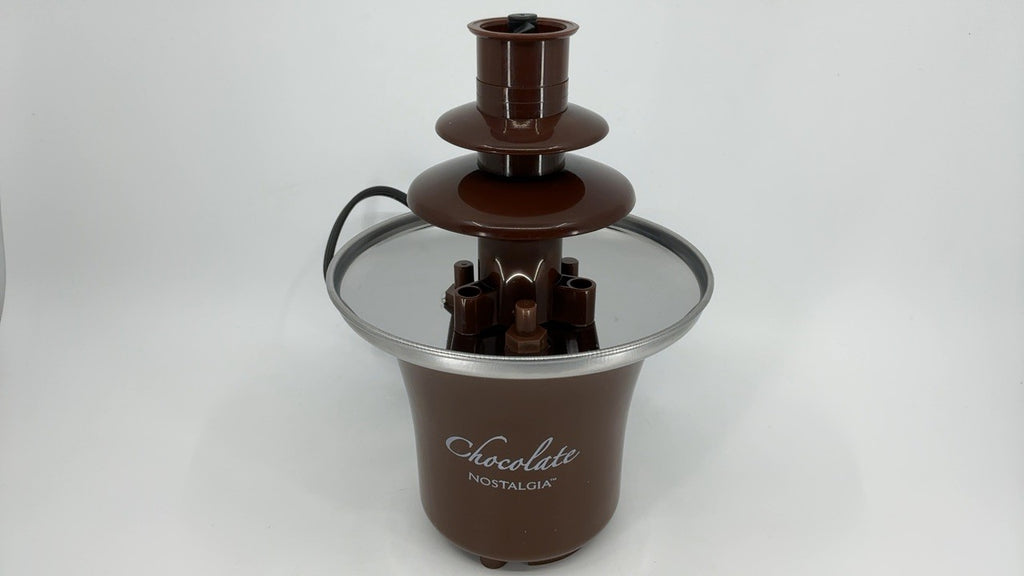 Chocolate Fondue Fountain - 3 Tier Design - 8 Oz - Ideal for Dipping - Brown