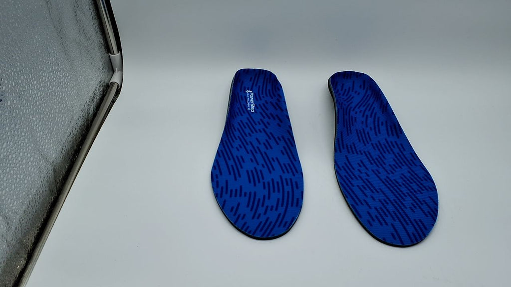 PowerStep Arch Support Insoles Heat Moldable Blue Men's 9-9.5 Women's 10.5-11