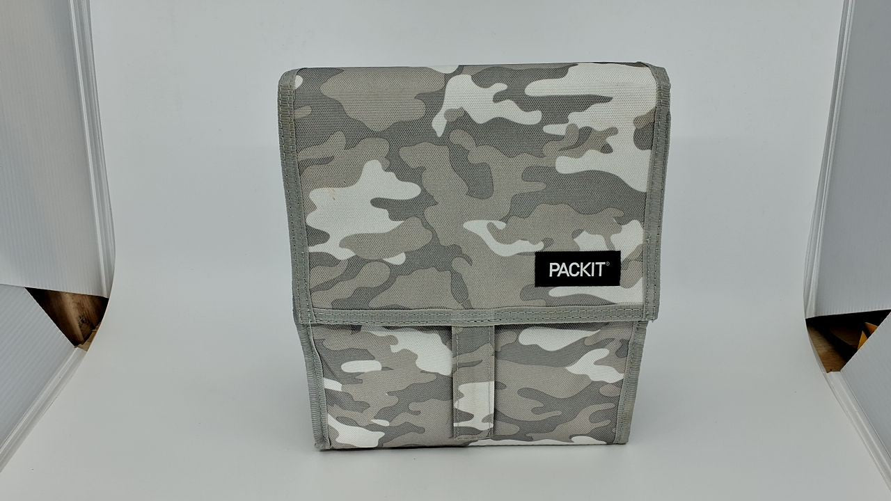 Freezable Lunch Bag, Tonal Camo Gray