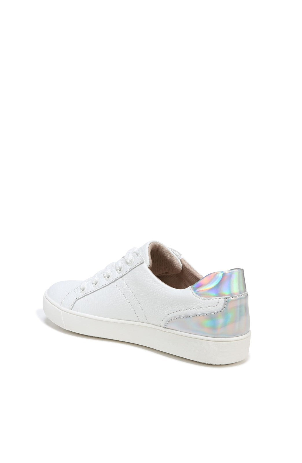 Naturalizer Morrison Women's Lace-Up Sneakers 7.5 M White Pebble Leather