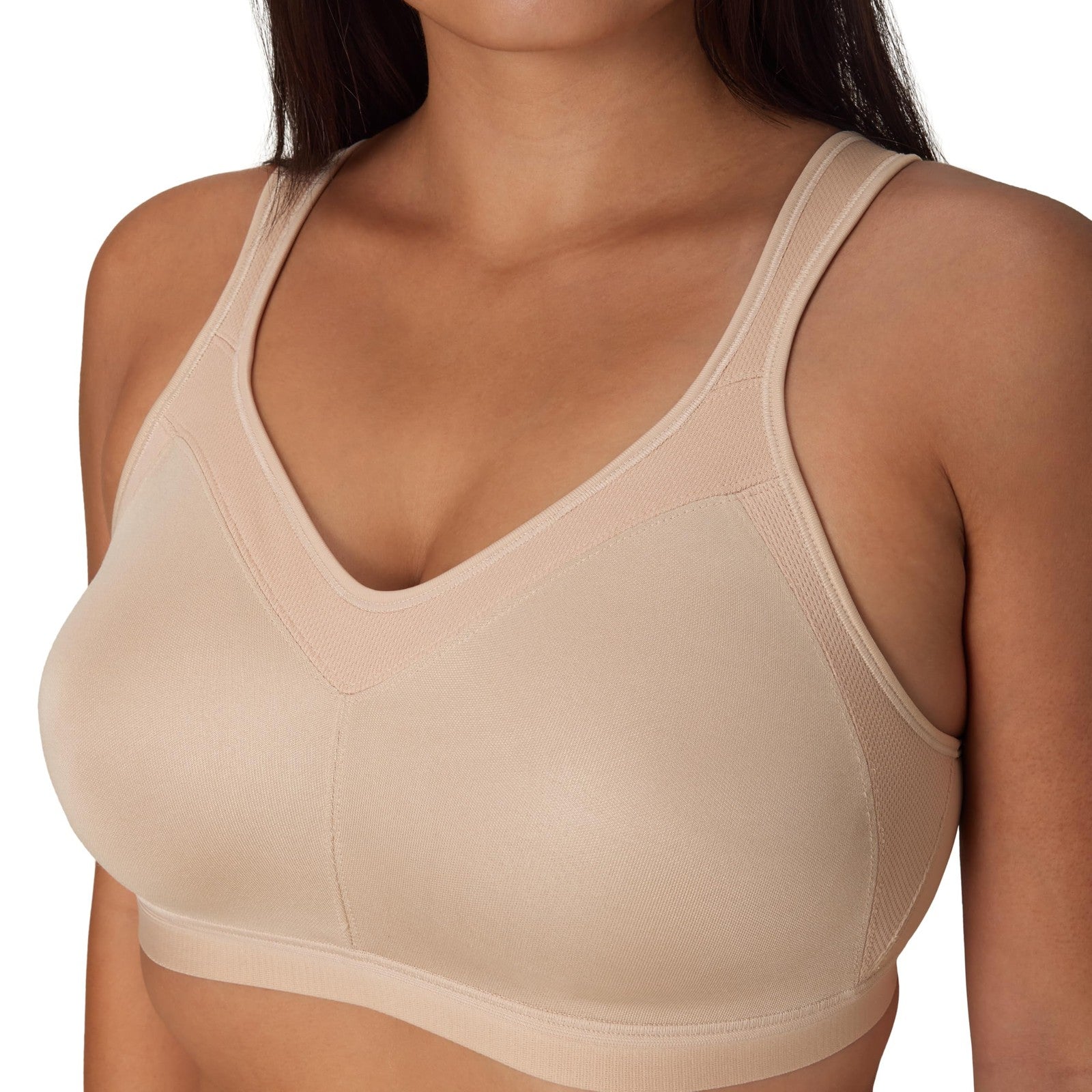 Playtex 18 Hour Wireless Bra, Seamless T-Shirt Style, 40DDD, Nude