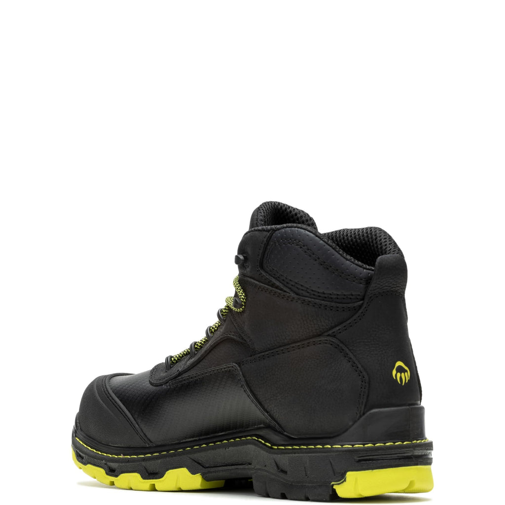Wolverine Men's Overpass 6" Mid Composite Toe Waterproof Work Boot Construction, Black/Lime, 13 X-Wide - Image 8