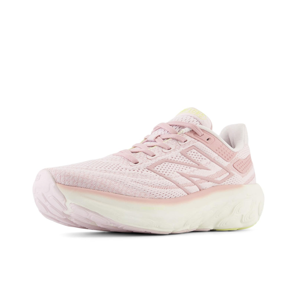 New Balance Women's W1080V13 Running Shoe, Pink Granite/ORB Pink/Limelight, 12 X-Wide - Image 1
