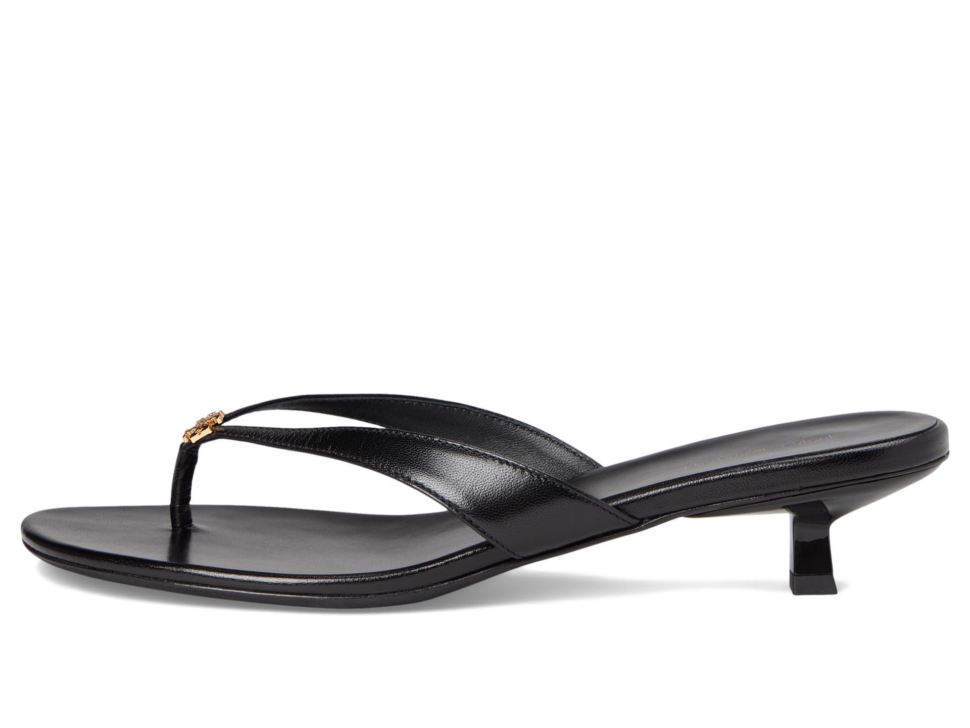 Tory Burch Women's Capri Low Heel Sandal 35mm Heeled, Perfect Black/Gold, 9.5 - Image 4
