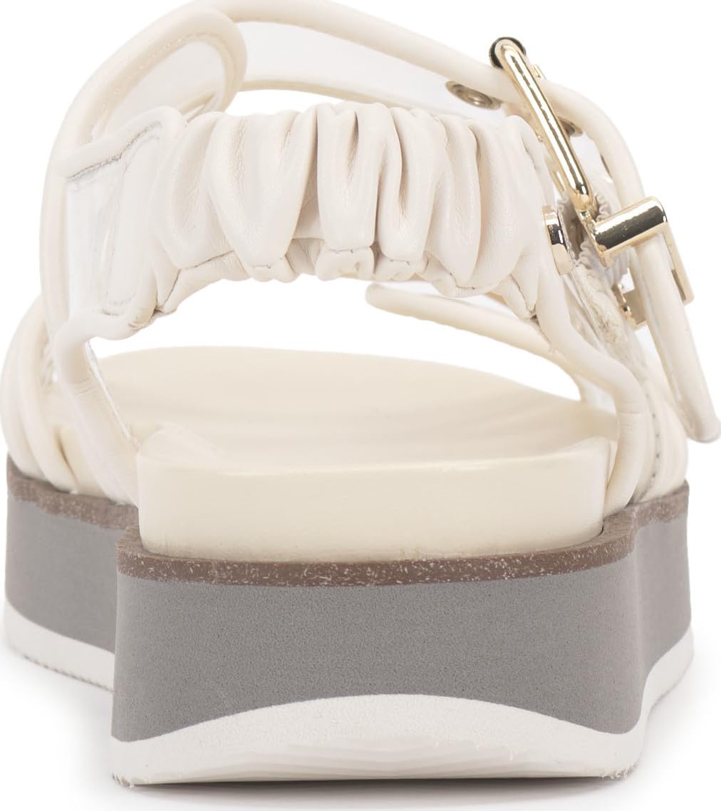 Vince Camuto Women's ANIVAY Sandal-Platform, Clear Coconut, 8 - Image 3