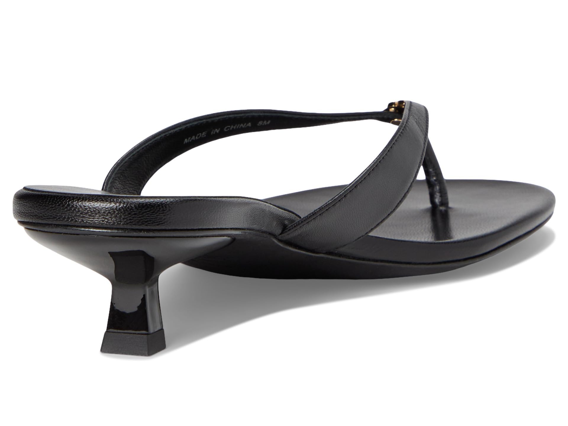 Tory Burch Women's Capri Low Heel Sandal 35mm Heeled, Perfect Black/Gold, 9.5 - Image 5