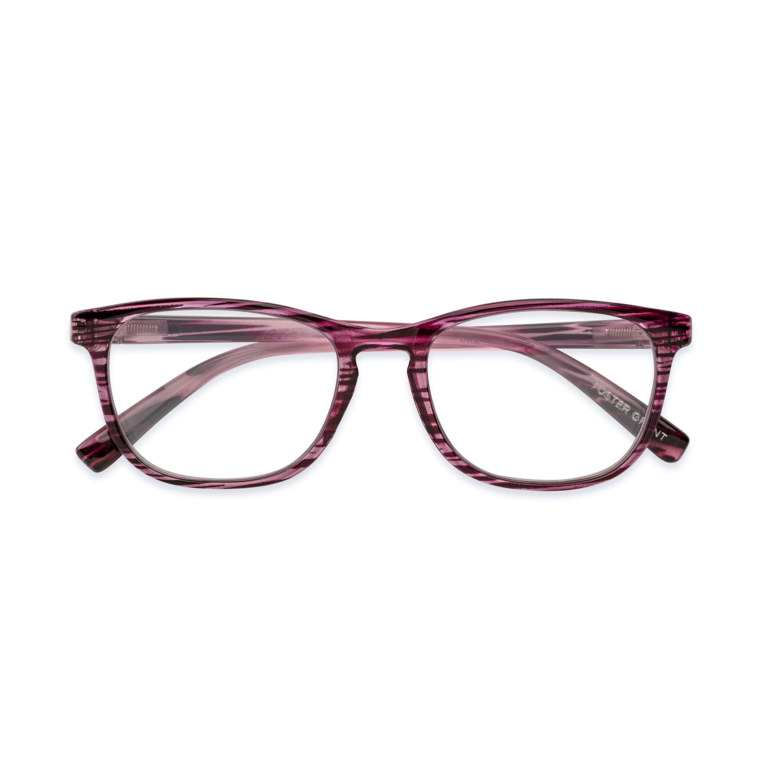Foster Grant womens Elana Pop of Power Bifocal Style Blue Light Reading Glasses, Purple, 53mm US - Image 4