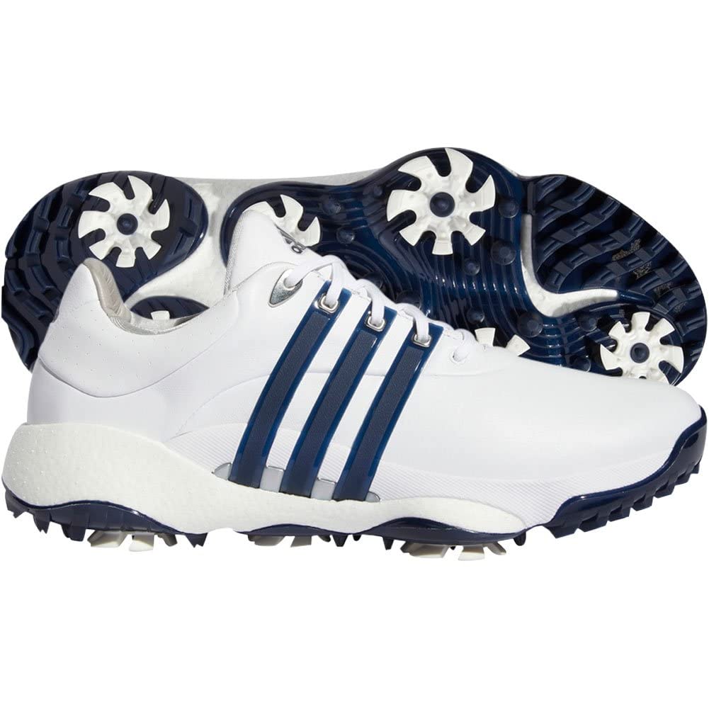 adidas Men's Tour360 22 Golf Shoes, Footwear White/Collegiate Navy/Silver Metallic, 7 - Image 1