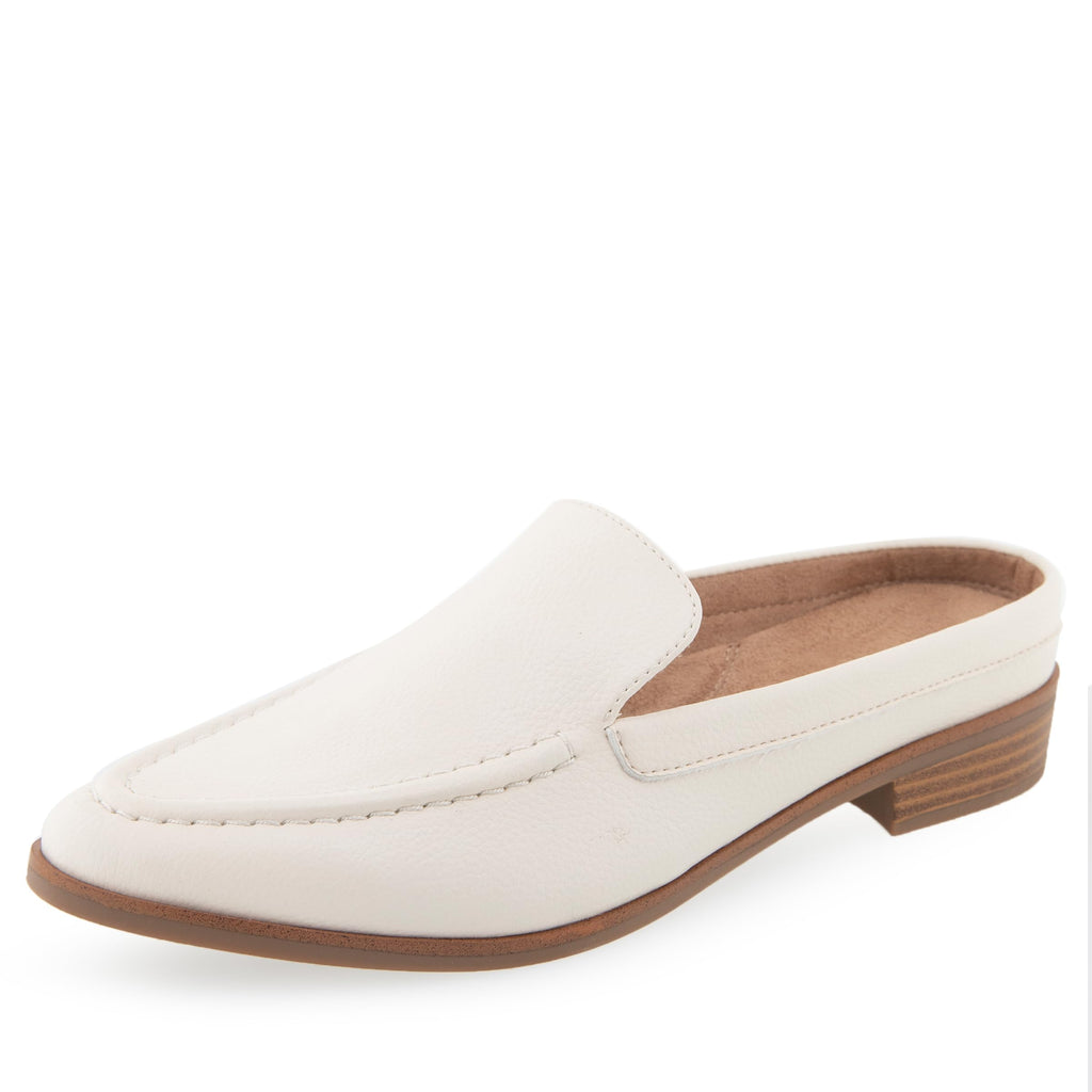 Aerosoles Women's ENRIGHT Loafer Flat, Eggnog PU Leather, 7 Wide - Image 1