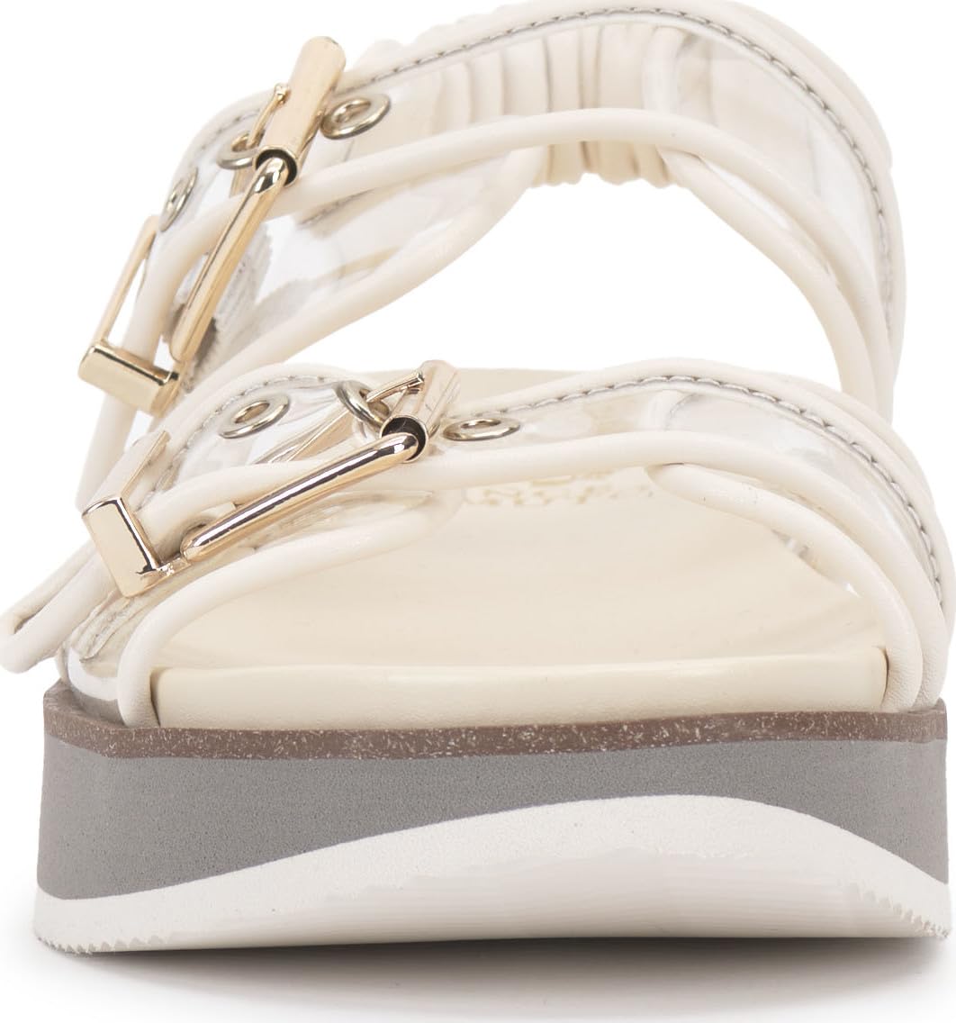 Vince Camuto Women's ANIVAY Sandal-Platform, Clear Coconut, 8 - Image 2