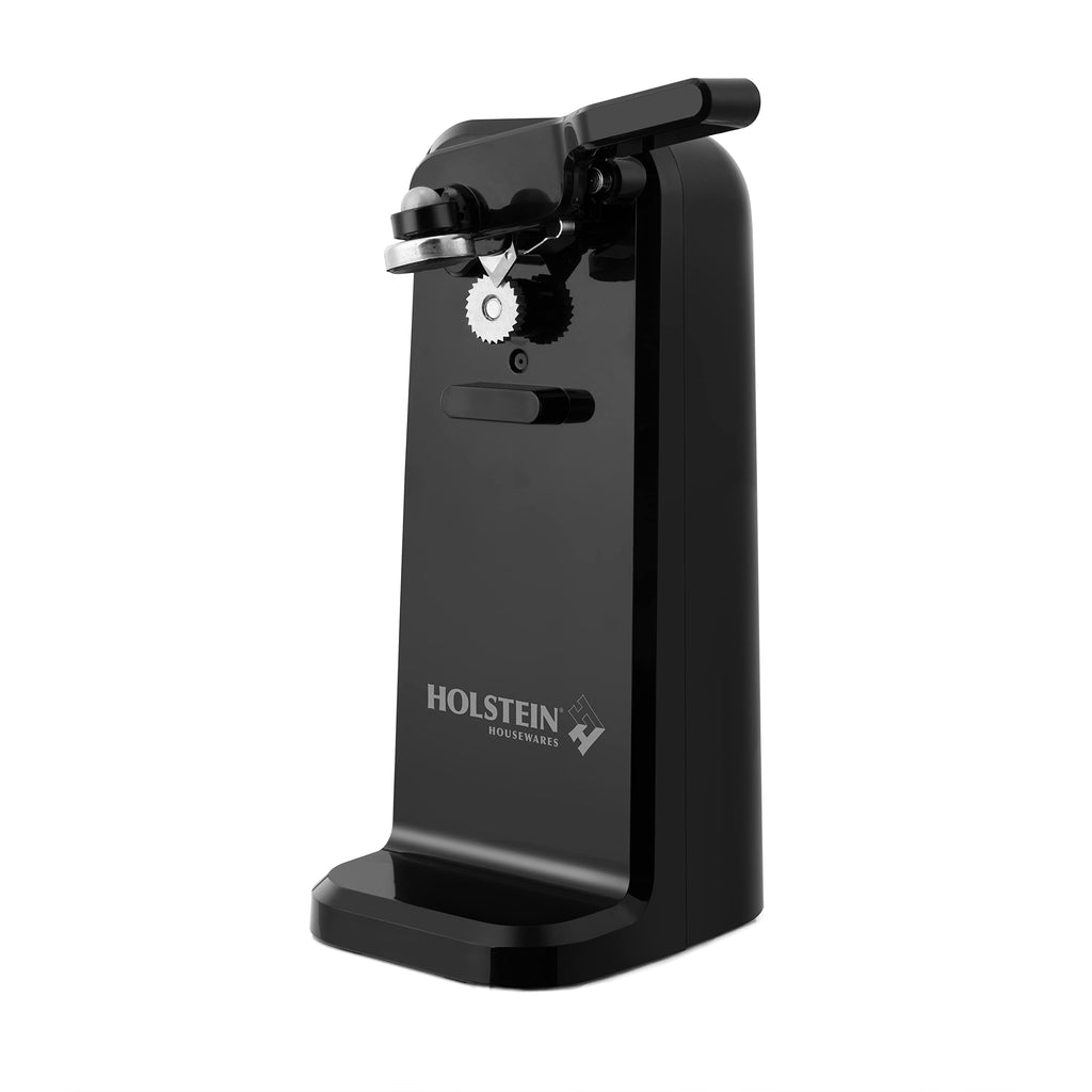 Holstein Housewares Electric Automatic Can Opener with Auto Shutoff, Push Down Lever to Easily Opens All Standard-Size and Pop-Top Cans, Black - Image 1