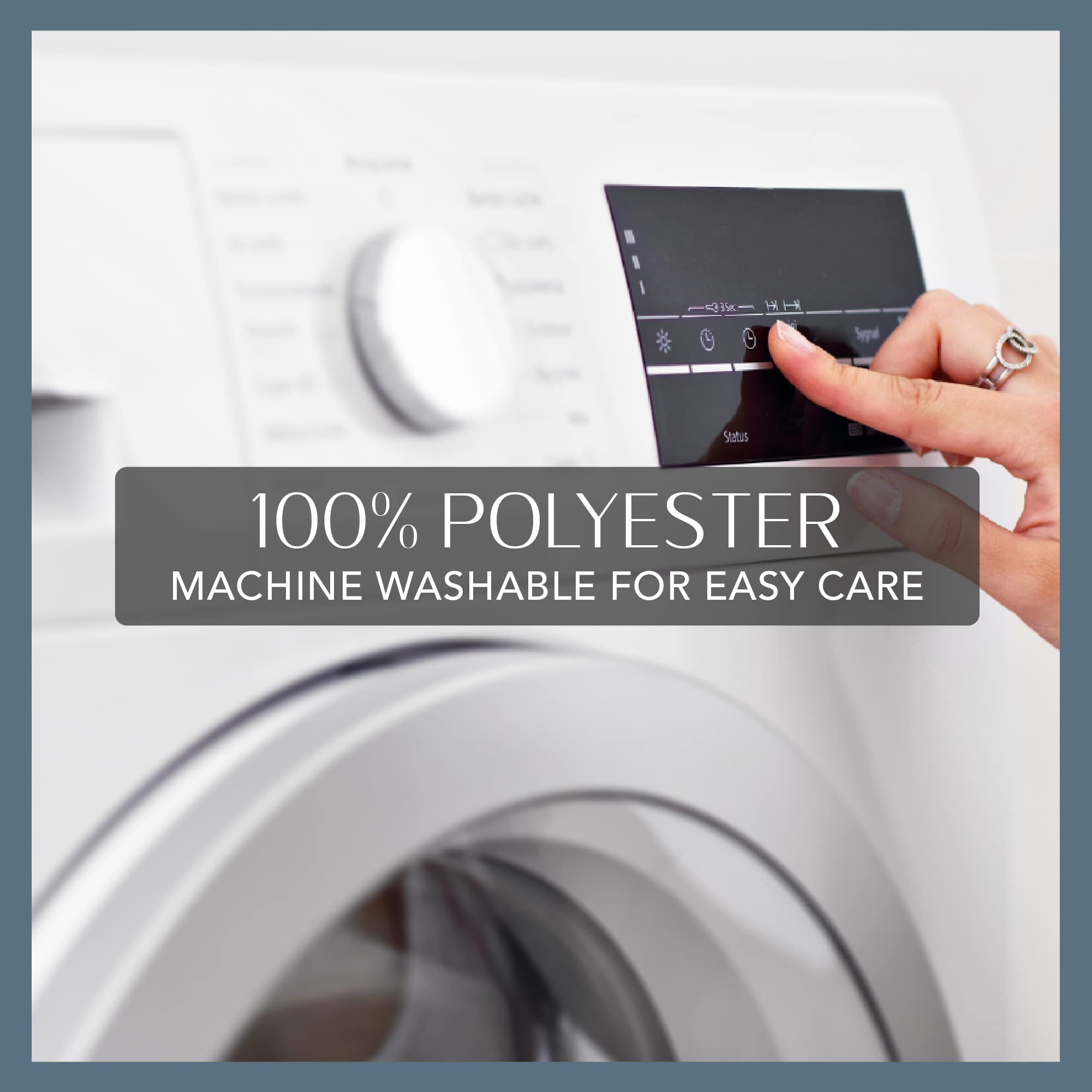 Elrene Home Fashions Capri Lemon Double-Bordered Mediterranean Spring/Summer Fabric Tablecloth, Rectangle, 60 inches X 102 inches - Image 4