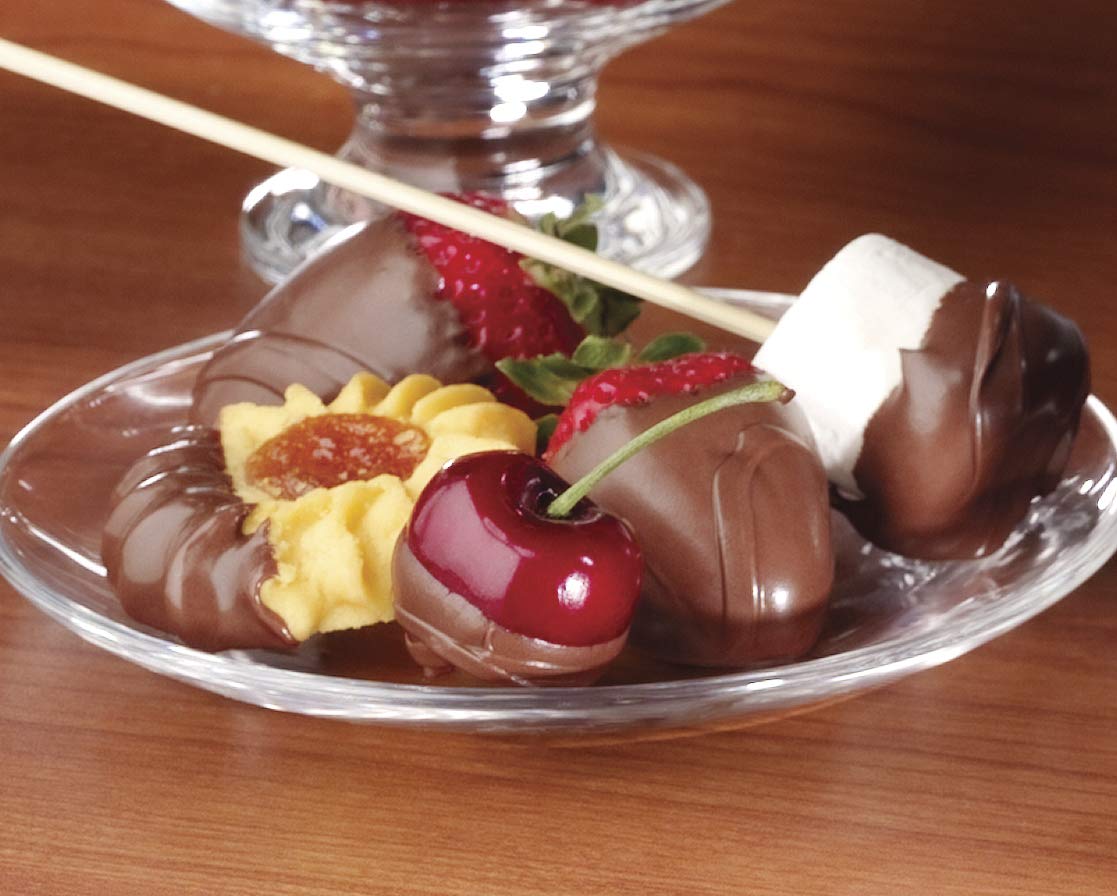 Nostalgia 3 Tier Electric Chocolate Fondue Fountain Machine for Parties - Melts Cheese, Queso, Candy, and Liqueur - Dip Strawberries, Apple Wedges, Vegetables, and More - 8-Ounce - Brown - Image 4