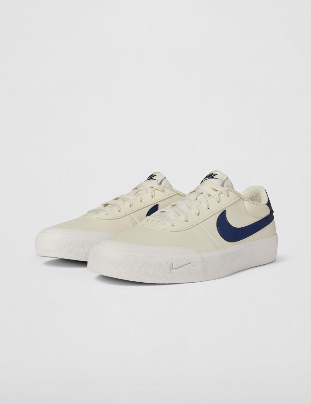 Nike Men's Court Shot Sneaker, Coconut Milk/Midnight Navy/Sail, 10.5 - Image 9
