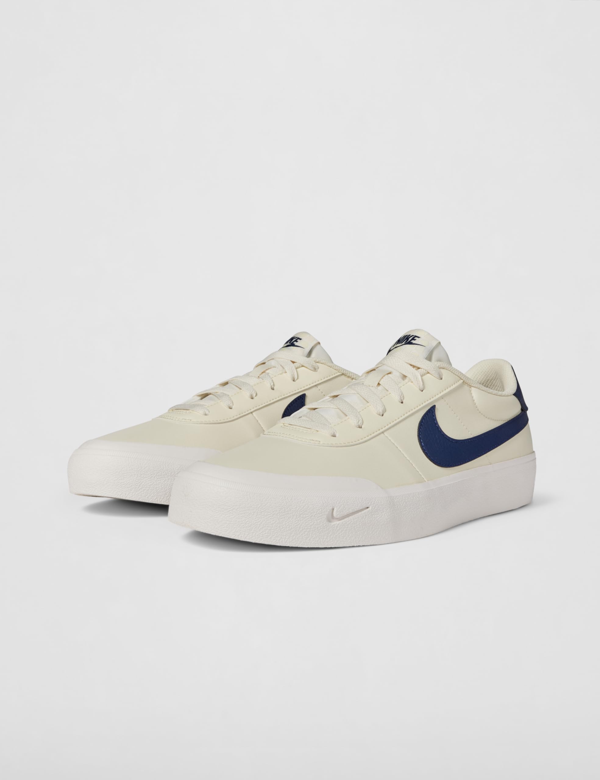 Nike Men's Court Shot Sneaker, Coconut Milk/Midnight Navy/Sail, 10.5 - Image 9