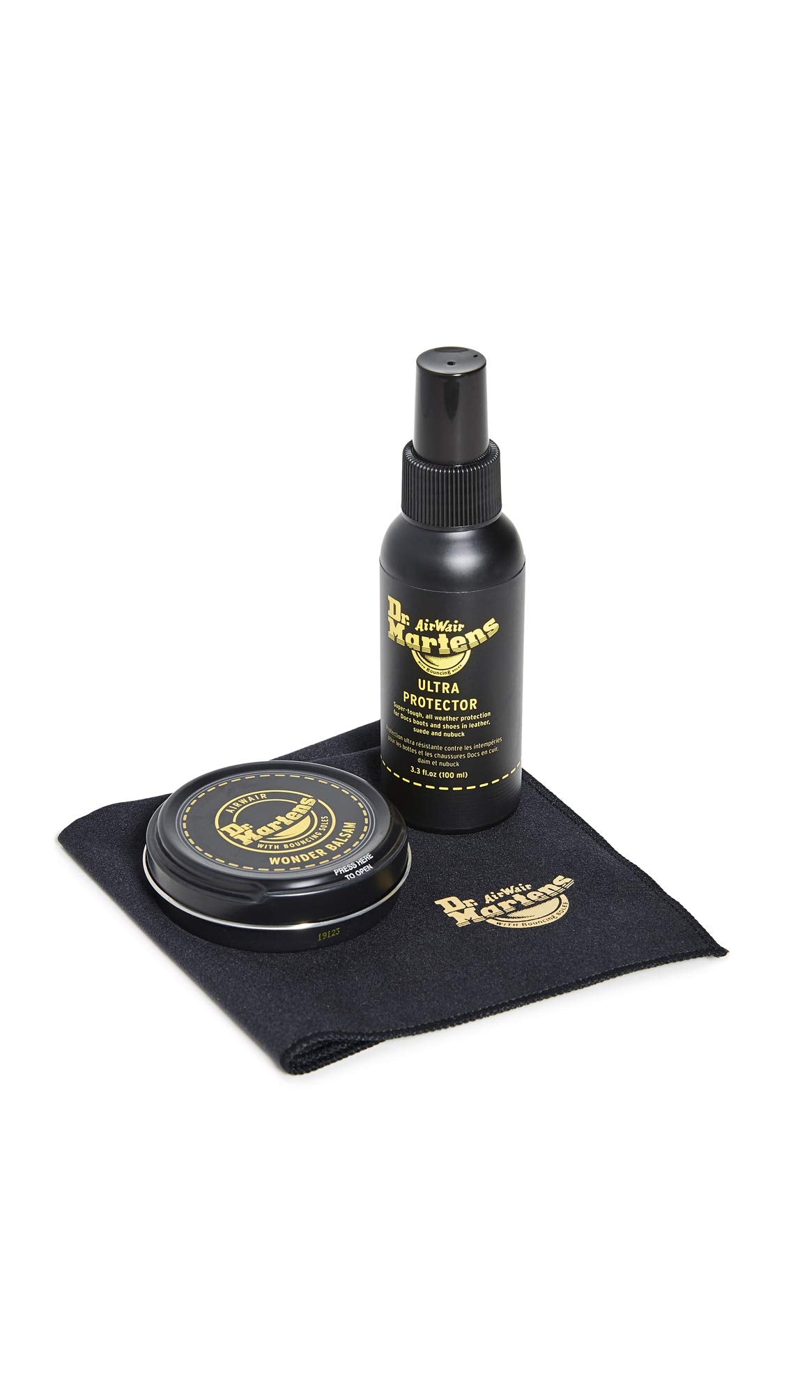 Dr. Martens Unisex's Kit 1 Shoe Care Product Set, Black, One Size - Image 1