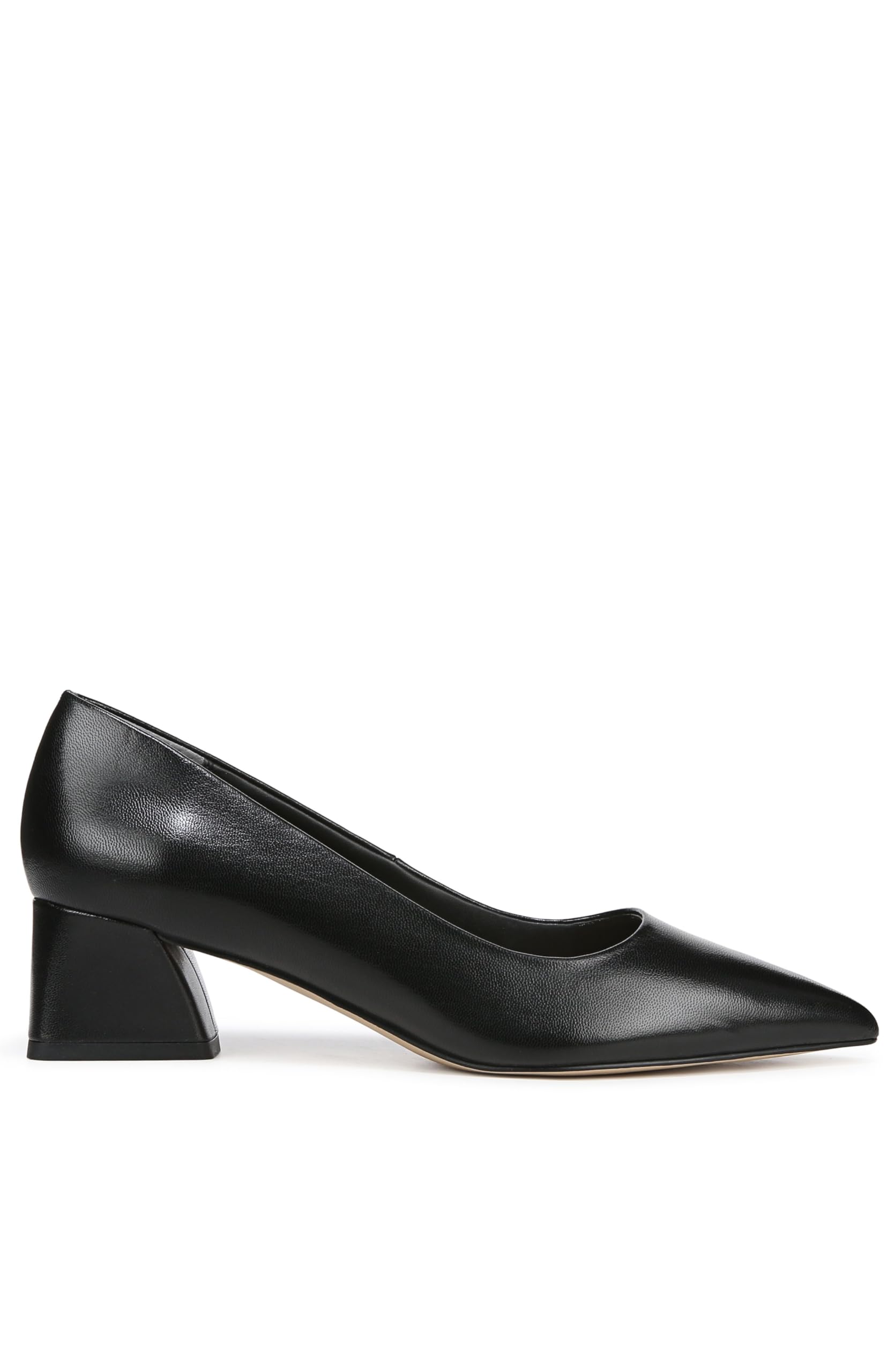 Franco Sarto Womens Racer Pointed Toe Block Heel Pump Black Leather 7 M - Image 4