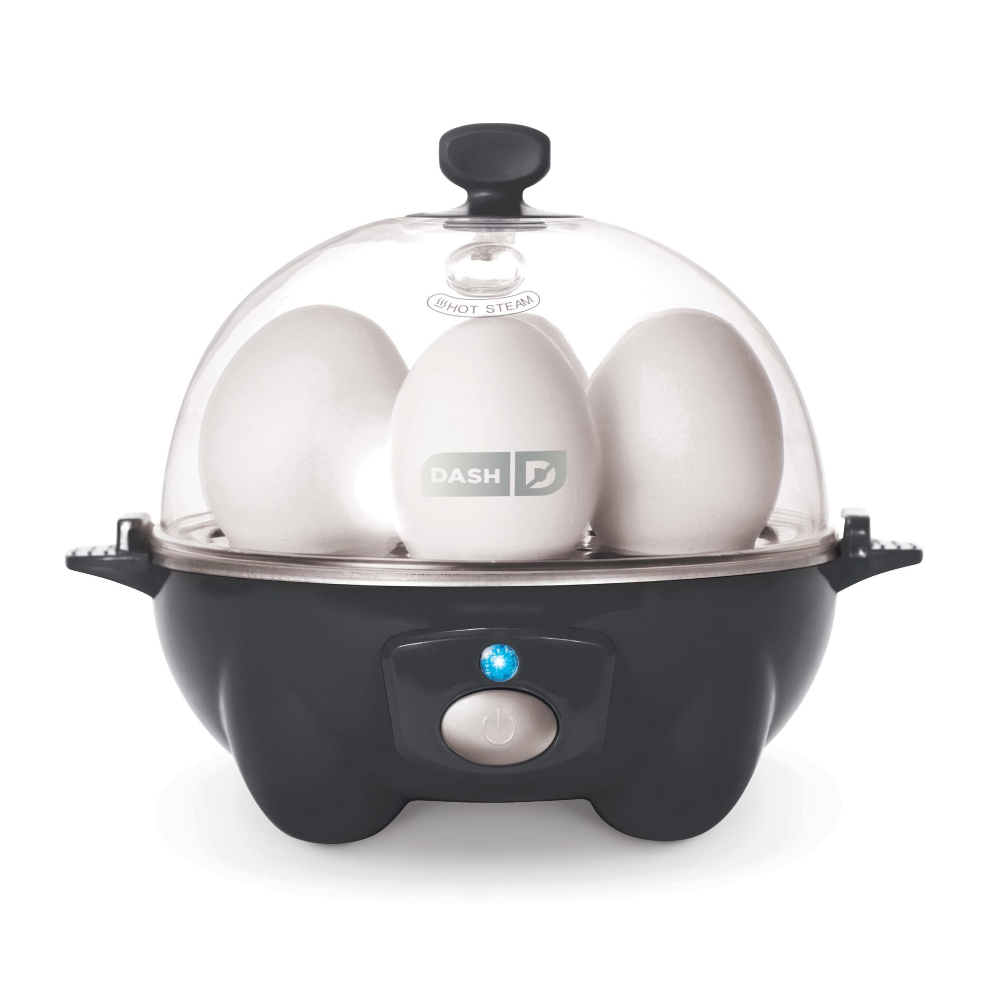 DASH Rapid Egg Cooker: 7 Egg Capacity Electric Egg Cooker for Hard Boiled Eggs, Poached Eggs, Scrambled Eggs, or Omelets with Auto Shut Off Feature - Black' - Image 1