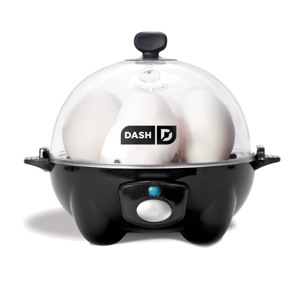 DASH Rapid Egg Cooker: 6 Egg Capacity Electric Egg Cooker for Hard Boiled Eggs, Poached Eggs, Scrambled Eggs, or Omelets with Auto Shut Off Feature - Black - Image 1