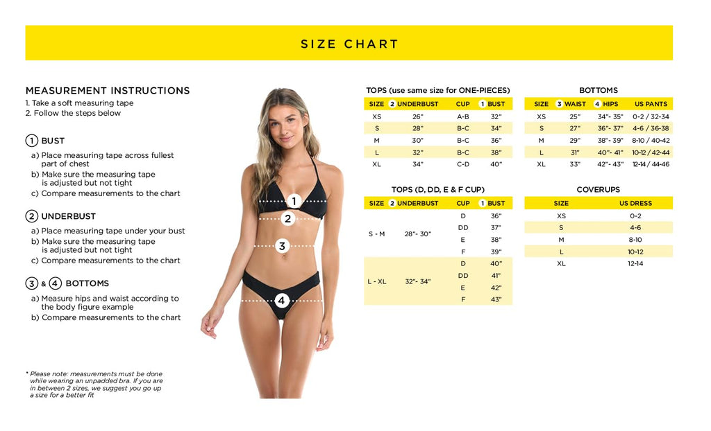 Body Glove Women's Standard Smoothies Drew Solid Underwire D, DD, E, F Cup Bikini Top Swimsuit with Adjustable 2-Way Back Detail, Canary - Image 5