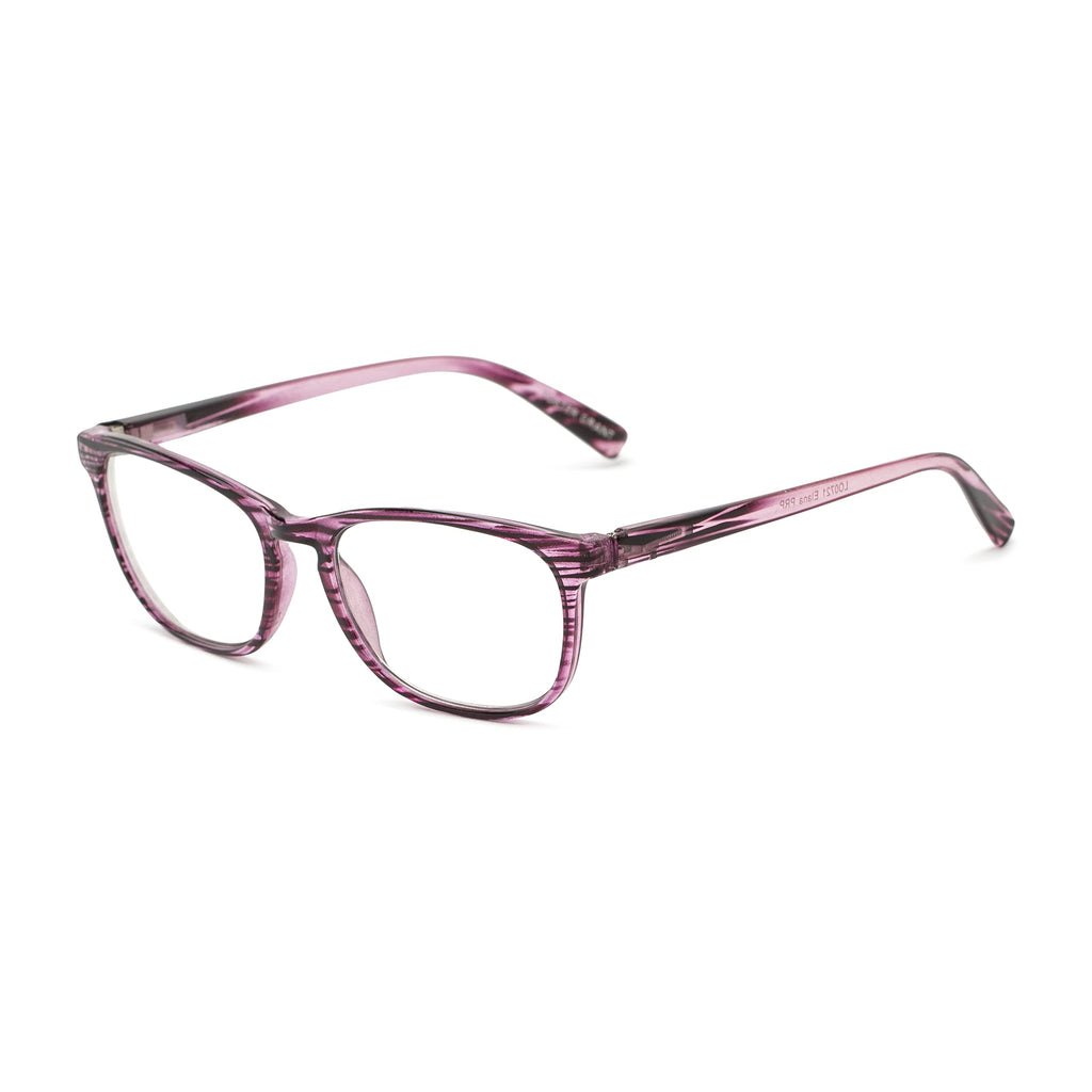 Foster Grant womens Elana Pop of Power Bifocal Style Blue Light Reading Glasses, Purple, 53mm US - Image 1
